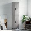 vidaXL Висок шкаф, сив сонома, 34,5x34x180 см, инженерно дърво