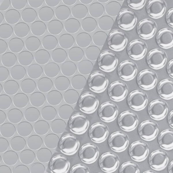 vidaXL Покривало за басейн, сребристо, 600x300 см, PE