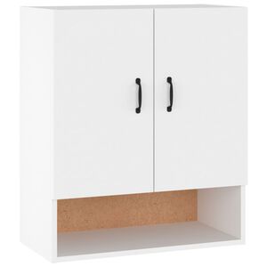 vidaXL Стенен шкаф, бял, 60x31x70 см, инженерно дърво