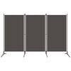 vidaXL Параван за стая, 3 панела, антрацит, 260x180 см