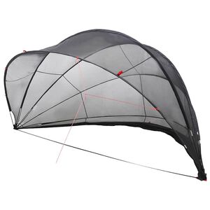 vidaXL Купол за басейн Черно 546 x 516 x 250 см