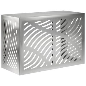 vidaXL Покритие за климатик Сребристо 90 x 40 x 60 см