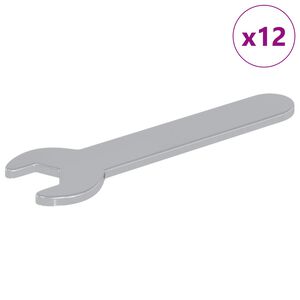 vidaXL Спанер 12 бр. Сребрист 10 mm Желязо