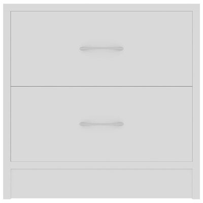 vidaXL Нощни шкафчета, 2 бр, бели, 40x30x40 см, ПДЧ