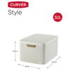 421844 Curver "Style" Storage Basket with Lid 3 pcs White 240652