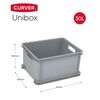 Curver Кутии за съхранение Unibox 3x30 л сребристи