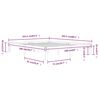 vidaXL Рамка за легло, бор масив, 160х200 см