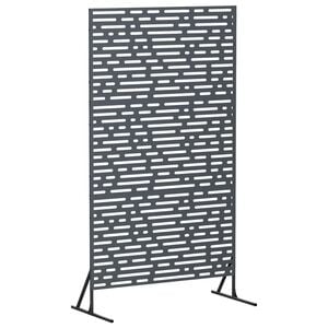 vidaXL Екран за уединение 100 x 50 x 180 см Стомана Антрацит