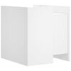 vidaXL Нощно шкафче, бяло, 45x50x50 см, инженерно дърво