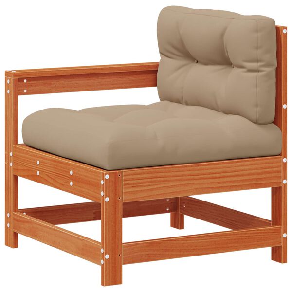 vidaXL Комплект за почивка в градина 10 pcs Восъчен Кафяв