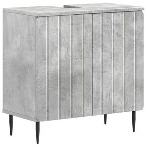 vidaXL Шкаф за мивка в баня ZWOLLE Бетонно сиво 59,5 x 31,5 x 59 см