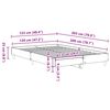 vidaXL Рамка за легло Черния дъб 193 x 143 x 25 см Инженерно дърво
