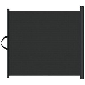 vidaXL Прибираща се врата за домашни любимци, черна, 82,5x125 см