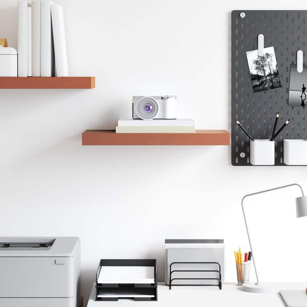 vidaXL Стенен рафт Червено 50 x 23 x 4 см Инженерно дърво