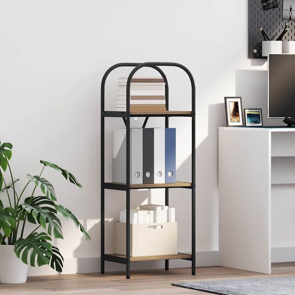 vidaXL Рафт за книги Дъб 40 x 30 x 109 см Инженерно дърво