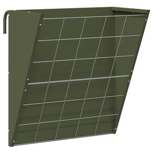 vidaXL Висяща хранилка за сено Маслинено зелено 61 x 33 x 66 см