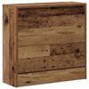 vidaXL Шкаф за обувки 60 x 21 x 57 cm Инженерна дървесина Старо дърво