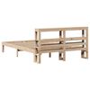 vidaXL Рамка за легло с табла, 140х200 см, бор масив