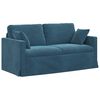 vidaXL Диван Синьо 158 x 78 x 80 см Кадифе