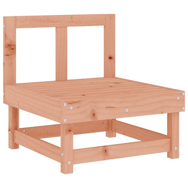 vidaXL Среден диван с възглавници, дугласко дърво масив