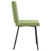 vidaXL Трапезни столове, 2 бр, светлозелени, кадифе