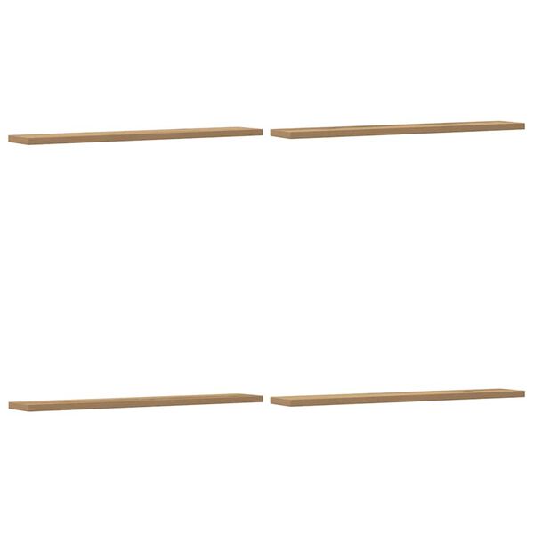 vidaXL Стенни рафтове 4 бр дъб артизан 60x20x1,5 см инженерно дърво