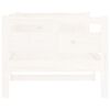 vidaXL Дневно легло, бяло, борово дърво масив, 80x200 см