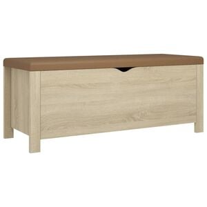 vidaXL Кутия за съхранение, дъб сонома, 105x40x45 см, инженерно дърво