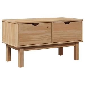 vidaXL Пейка за антре OTTA, 80x40x45 см, борово дърво масив