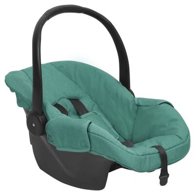 vidaXL Бебешко столче за кола, зелено, 42x65x57 см