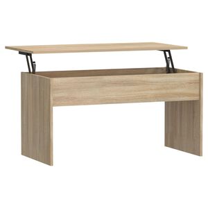 vidaXL Маса за кафе, сонома дъб, 102x50,5x52,5 см, инженерно дърво