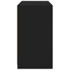 vidaXL Сайдборд с LED светлини, черен, 60,5x37x67 см