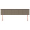 vidaXL Горни табли за легло, 2 бр, таупе, 100x5x78/88 см, плат
