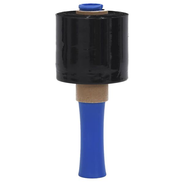 vidaXL Стреч фолио 10 бр. черно 23 &micro;m 10 cm x 300 m