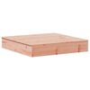 vidaXL Пясъчник с капак 111x111x19,5 см дугласко масивно дърво