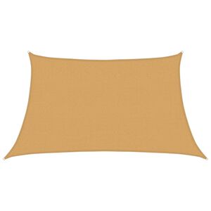 vidaXL Сенник за платно 160 г/м&sup2; Трапецовиден пясък 3/4x2 м HDPE