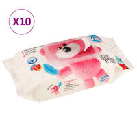vidaXL Бебешки кърпички 10 опаковки 720 кърпички