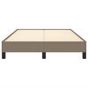 vidaXL Рамка за легло без матрак, таупе, 120x200 см, плат