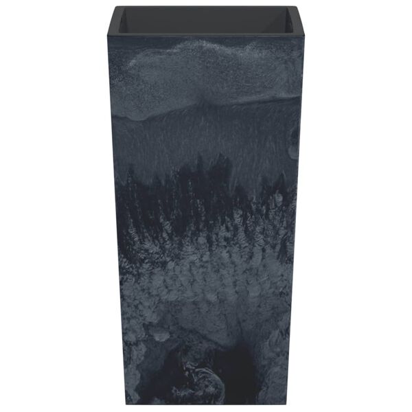 vidaXL Саксия с подвижна вложка антрацит 11/26,5 л PP бетонна визия