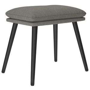 vidaXL Табуретка, светлосива, 45x29,5x35 см, текстил