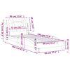 vidaXL Рамка за легло Viana без матрак, капучино, 90x190 см, изкуствена кожа