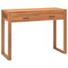 vidaXL Бюро с 2 чекмеджета, 100x40x75 см, тиково дърво