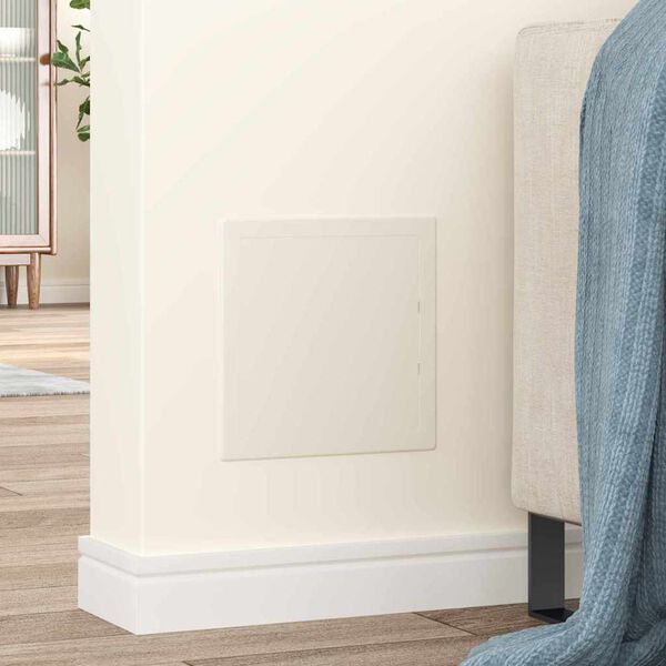 vidaXL Панели за достъп 2 pcs Бяло 20 x 20 cm ABS пластмаса