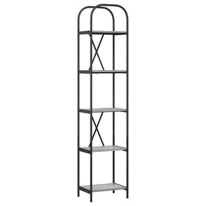 vidaXL Рафт за книги 5 нива 40 x 30 x 183 см Инженерна дървесина