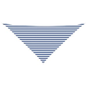 vidaXL Слънчево платно за сянка Синьо и бяло 4 x 4 x 5,8 m