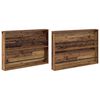 vidaXL Етажерка за списания с рафт 2 бр. Старо дърво 100 x 12 x 70 см