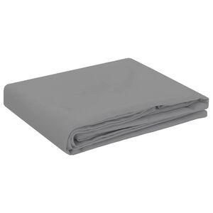 vidaXL Плат за маса Кръгла Светлосиво &Oslash; 180 см Полиестер