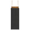 vidaXL Хартиени торбички 250 бр с дръжки черни 21x11x28 см