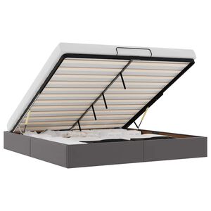 vidaXL Османска рамка за легло без матрак, 200x200 см, изкуствена кожа