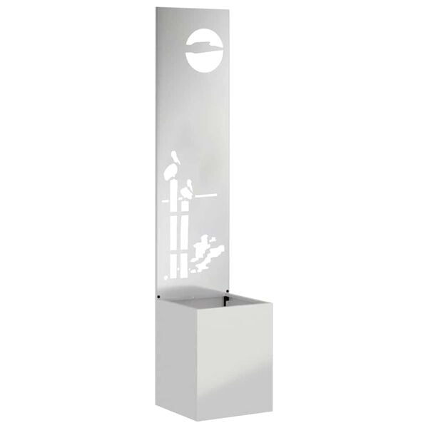 vidaXL Екран за градинска неприкосновеност Сребрист 32 x 150 см